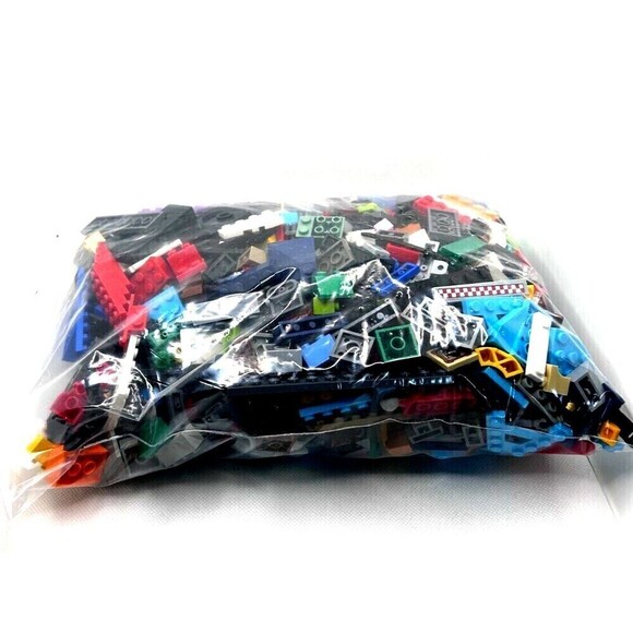Lego Bricks Bulk 2 lbs Mixed Lot Building Blocks Parts Pieces Loose - Picture 3 of 9